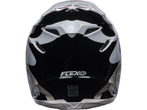 Bell "Moto-9S" Flex Helmet Cousteau Reef Matte White/Red