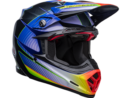 Bell "Moto-9S" Flex Helmet Pro Circuit 23 Gloss Silver Metallic Flake: MOTO-D Racing