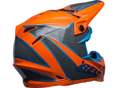 Bell "Moto-9S" Flex Helmet Sprite Gloss Orange / Gray: MOTO-D Racing