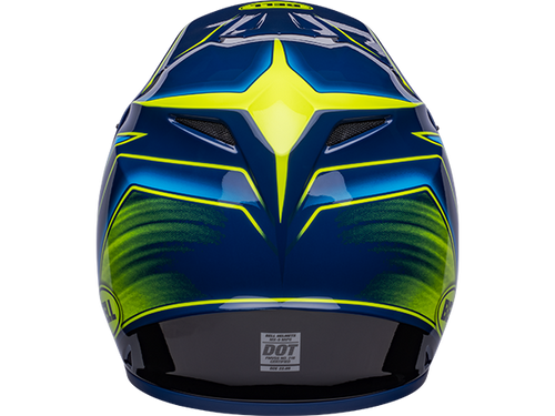 Bell "MX-9" Mips Helmet Zone Gloss Navy / Retina: MOTO-D Racing