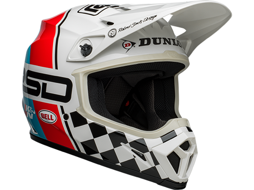 Bell "MX-9" Mips Helmet RSD Rally Gloss White / Red / Black: MOTO-D Racing