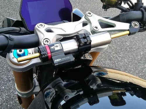 Upgraded Triumph Speed Triple 1200 RS Steering Damper Installed