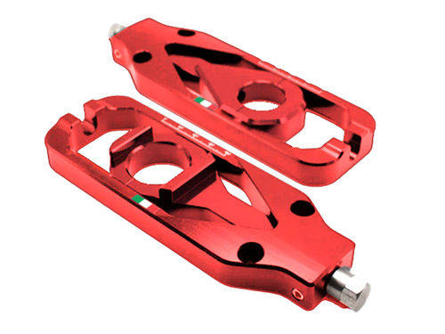 Accossato Aprilia RSV4 / Tuono V4 Chain Adjuster (15-20) (Red)