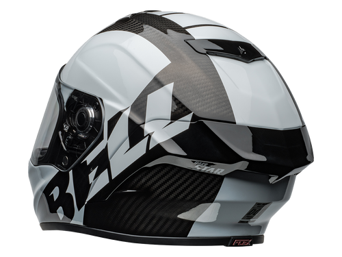 Bell Carbon "Race Star" Flex DLX Helmet Offset Black/White