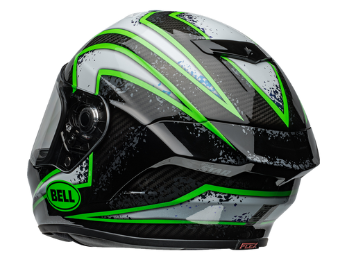 Bell Carbon "Race Star" Flex DLX Helmet Xenon Black/Kryptonite