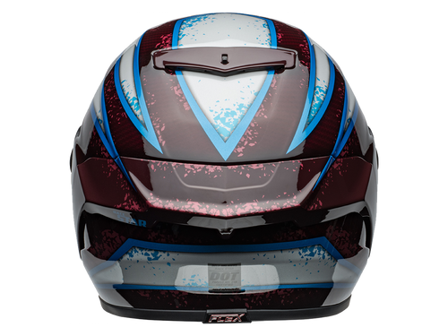 Bell Carbon "Race Star" Flex DLX Helmet Xenon Red/Silver