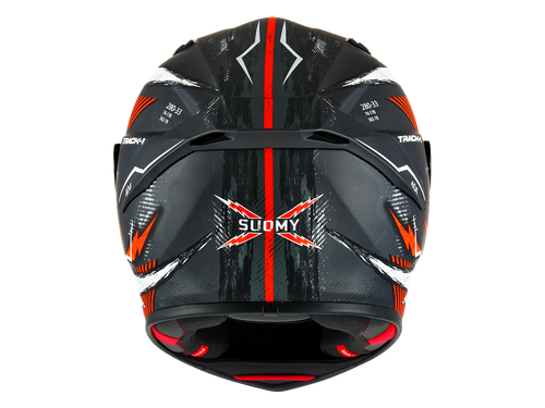 Suomy "Track-1" Helmet 404 Anthracite/Red Back