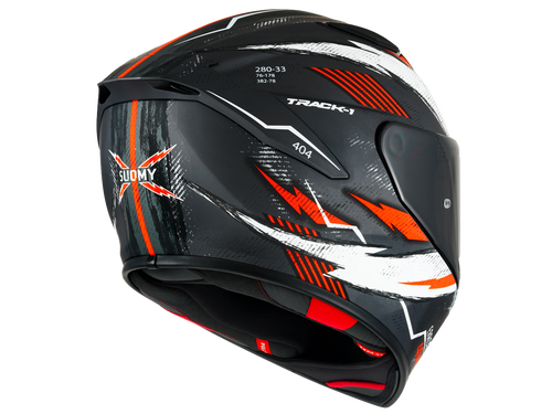 Suomy "Track-1" Helmet 404 Anthracite/Red Side