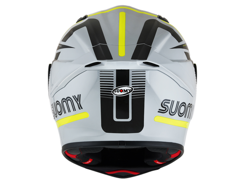 Suomy "Track-1" Helmet Ninety Seven Gray/Yellow Back