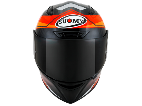 Suomy "TX-Pro" Carbon Helmet Glam Orange/Gray Front