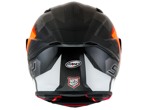 Suomy "TX-Pro" Carbon Helmet Glam Orange/Gray Rear