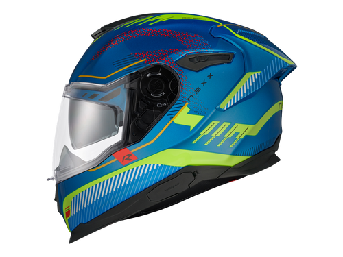 Nexx Y.100R Baron Sky Blue / Neon Full Space Helmet