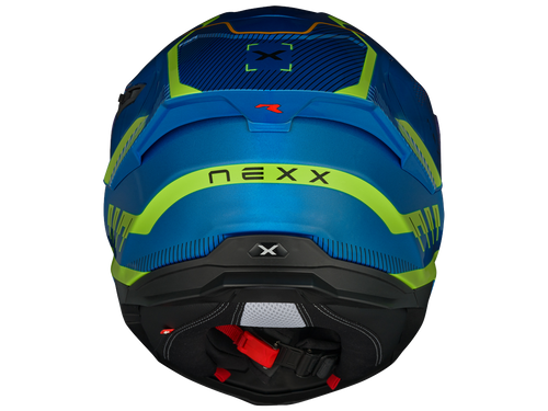 Nexx Y.100R Baron Sky Blue / Neon Helmet Lowest Price: MOTO-D Racing