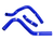Samco Radiator Hose Kit Suzuki GSXR 1000 (01-04) (Blue)