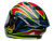 Bell Carbon "Race Star" Flex DLX Helmet Xenon Blue/Retina