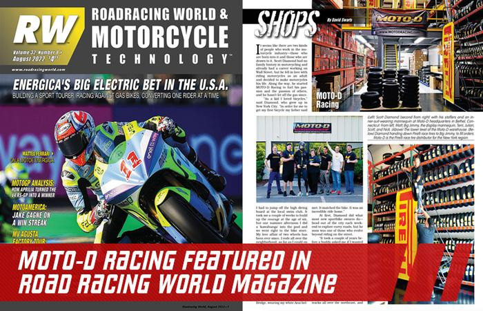 MOTO-D Featured In Road Racing World