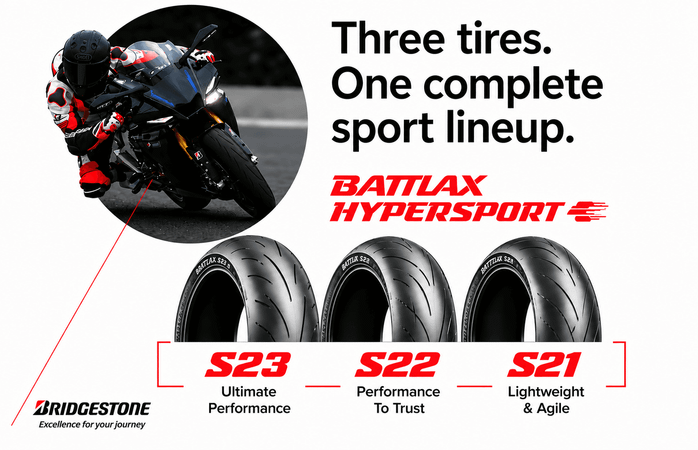 Bridgestone Battlax S23 vs S22 vs S21: Which Hypersport Motorcycle Tire Is Right for You?
