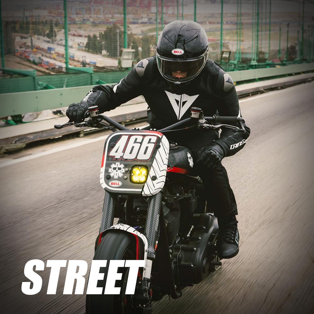 Bell Street & Urban Motorcycle Helmets: MOTO-D Racing