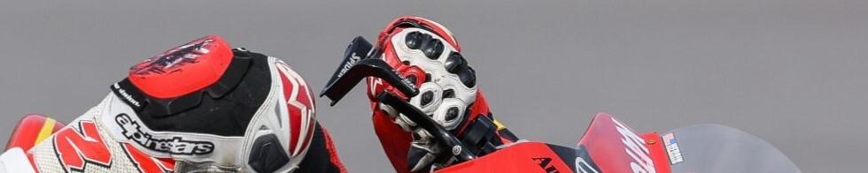 MotoGP Red Motorcycle Handlebar Grips – Pair, Rubber, Screw-On, Universal Fit (22.2mm) With 1-Year Warranty