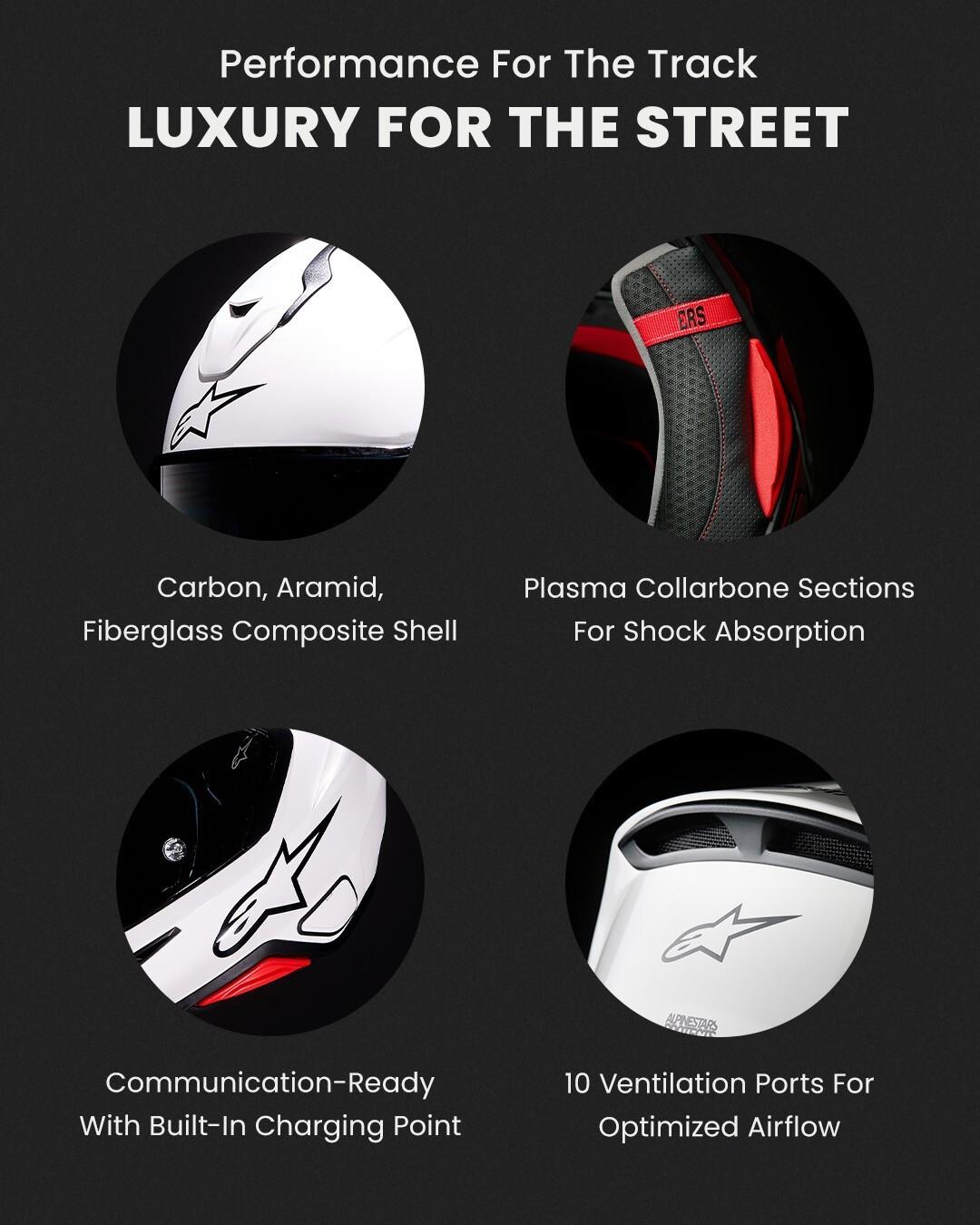 MOTO-D Alpinestars S-R7 Advanced Features