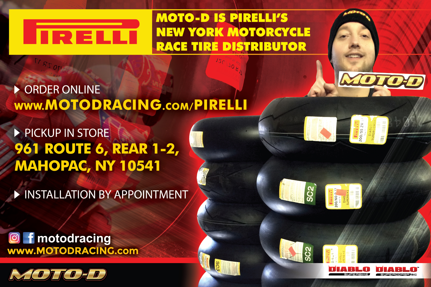 Pirelli Diablo Superbike (SC1-V2) Front 120/70-ZR17 - MOTO-D Racing