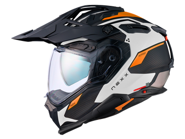NEXX X.WED3 Helmet Carbon Keyo Matte White/orange: MOTO-D Racing