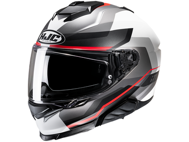 HJC Motorcycle Helmets | i71 Lorix MC-2 White/Grey/Blue: MOTO-D Racing