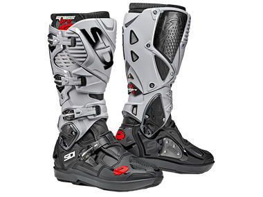 Sidi Crossfire 3 SRS Motorcycle Boots Black/Ash: MOTO-D Racing
