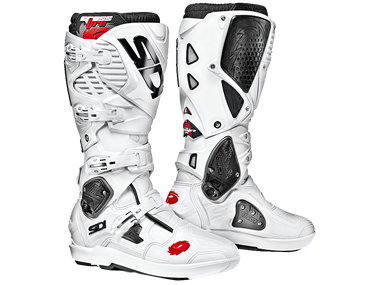 Sidi Crossfire 3 SRS Motorcycle Boots White: MOTO-D Racing