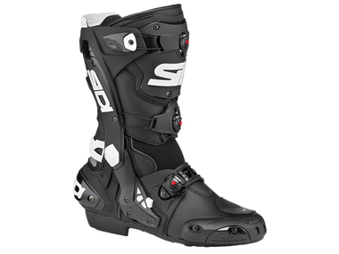 SIDI Rex Air Motorcycle Boots Black/White: MOTO-D Racing