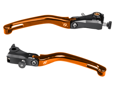 Bonamici Kawasaki ZX-6R Folding Levers (05-18) (Black): MOTO-D Racing