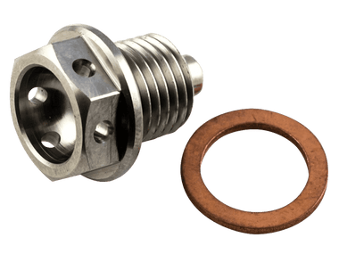 Titanium Race Drilled Magnetic Motorcycle Drain Bolt M16x1.5x12