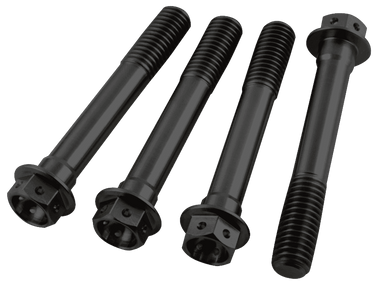 Titanium Hex Front Brake Motorcycle Caliper Bolts M10x60 (Black