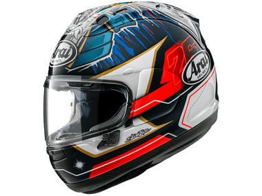 Arai Corsair-X Doohan Restyle Helmet White/Blue/Red : MOTO-D Racing
