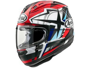 Arai Corsair-X Takumi Frost Helmet White/Black/Red: MOTO-D Racing