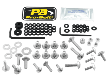 リースボルシャックパーツ Kawasaki Ninja ZX-14R Aluminum Fairing Bolt Kit (2012+)