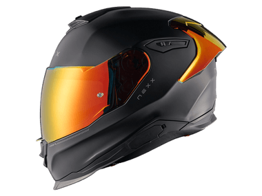 Nexx Y.100R Helmet Subsonic Matte Black / Gold: MOTO-D Racing