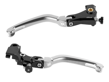Bonamici Kawasaki ZX-4RR Folding Levers (Black/Green): MOTO-D Racing