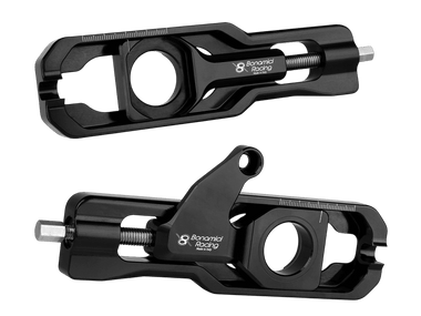 Bonamici Kawasaki Ninja ZX-6R Chain Adjuster (2019+) (Blue): MOTO
