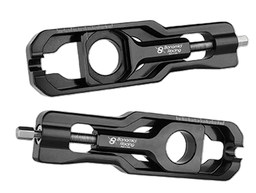 Bonamici Kawasaki Ninja ZX-6R Chain Adjuster (2019+) (Black): MOTO