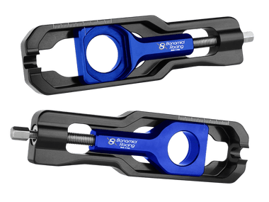 Bonamici Kawasaki Ninja ZX-6R Chain Adjuster (2019+) (Blue): MOTO