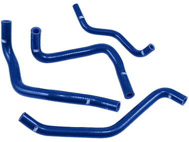 Samco Radiator Hose Kit Kawasaki ZX-6R (2009+) (Blue): MOTO-D Racing