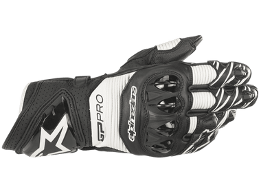 Alpinestars GP Pro RS3 Gloves Black/White: MOTO-D Racing