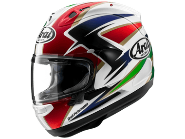 Arai Corsair-X Takumi Frost Helmet White/Black/Red: MOTO-D Racing