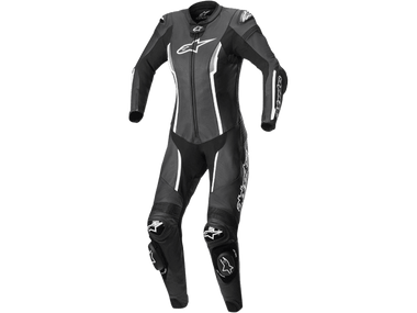 Alpinestars missileレザーライディングスーツ 黒 Alpinestars Missle V2 Ward Leather Race Suit (Black/Metallic Gray
