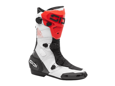 SIDI Rex Air Motorcycle Boots Black/White: MOTO-D Racing