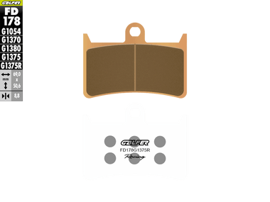 に Galfer Sinter Trackday Brake Pads FD178G1375R - Front (2/pc