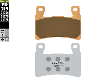 pオーダー ×2 Galfer Motorcycle Brake Pads Street FD174G1375 - Front (2/pc