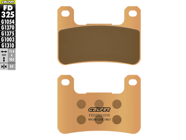 Galfer Racing Motorcycle Brake Pads FD325G1310 - Front (2/pc