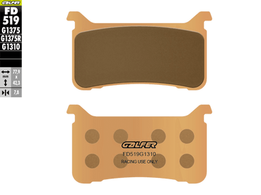 Galfer Motorcycle Brake Pads Street FD450G1375 - Front (2/pc